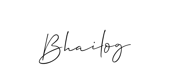 How to Draw Bhailog signature style? Allison_Script is a latest design signature styles for name Bhailog. Bhailog signature style 2 images and pictures png