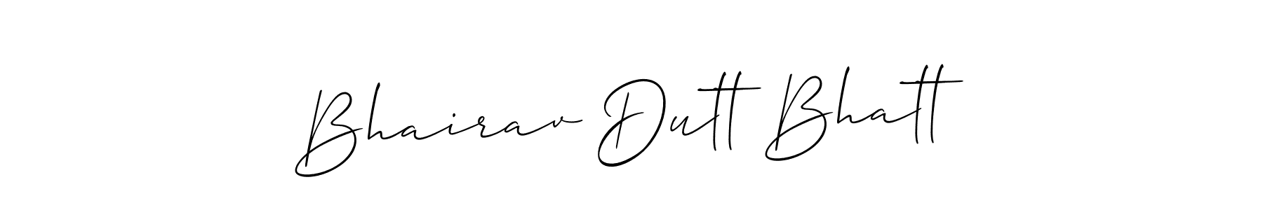 Also we have Bhairav Dutt Bhatt name is the best signature style. Create professional handwritten signature collection using Allison_Script autograph style. Bhairav Dutt Bhatt signature style 2 images and pictures png