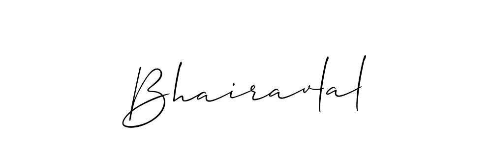 if you are searching for the best signature style for your name Bhairavlal. so please give up your signature search. here we have designed multiple signature styles  using Allison_Script. Bhairavlal signature style 2 images and pictures png