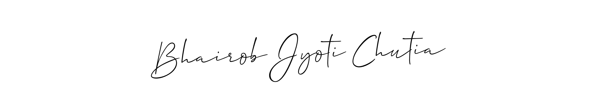 Also we have Bhairob Jyoti Chutia name is the best signature style. Create professional handwritten signature collection using Allison_Script autograph style. Bhairob Jyoti Chutia signature style 2 images and pictures png