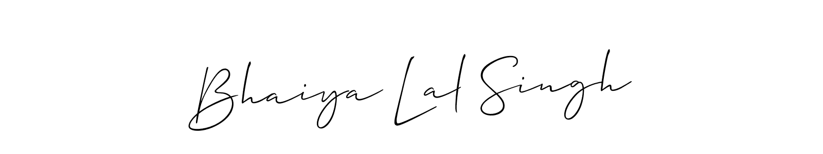 Check out images of Autograph of Bhaiya Lal Singh name. Actor Bhaiya Lal Singh Signature Style. Allison_Script is a professional sign style online. Bhaiya Lal Singh signature style 2 images and pictures png