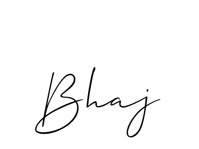 How to make Bhaj signature? Allison_Script is a professional autograph style. Create handwritten signature for Bhaj name. Bhaj signature style 2 images and pictures png