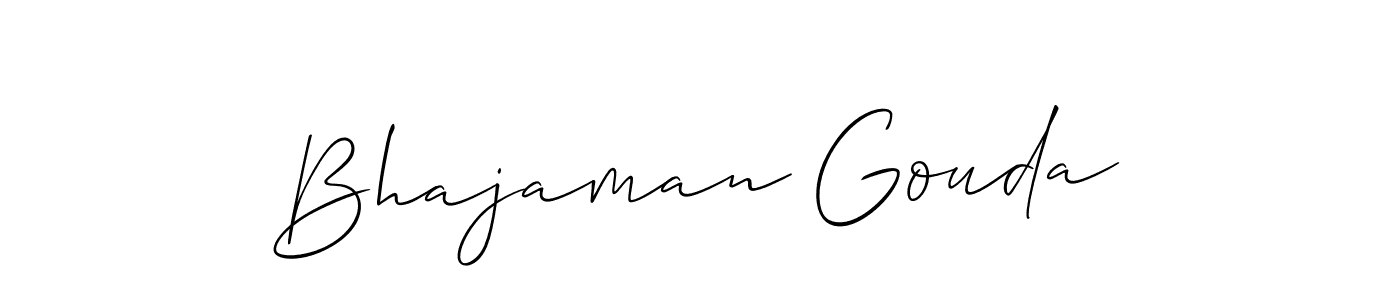 You should practise on your own different ways (Allison_Script) to write your name (Bhajaman Gouda) in signature. don't let someone else do it for you. Bhajaman Gouda signature style 2 images and pictures png