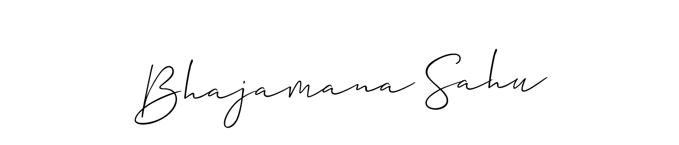 The best way (Allison_Script) to make a short signature is to pick only two or three words in your name. The name Bhajamana Sahu include a total of six letters. For converting this name. Bhajamana Sahu signature style 2 images and pictures png