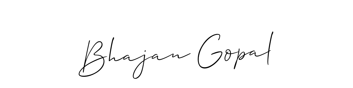 Bhajan Gopal stylish signature style. Best Handwritten Sign (Allison_Script) for my name. Handwritten Signature Collection Ideas for my name Bhajan Gopal. Bhajan Gopal signature style 2 images and pictures png