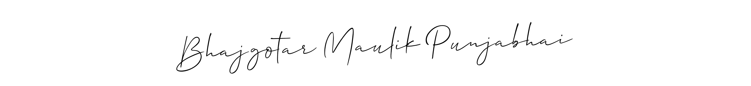 How to make Bhajgotar Maulik Punjabhai signature? Allison_Script is a professional autograph style. Create handwritten signature for Bhajgotar Maulik Punjabhai name. Bhajgotar Maulik Punjabhai signature style 2 images and pictures png