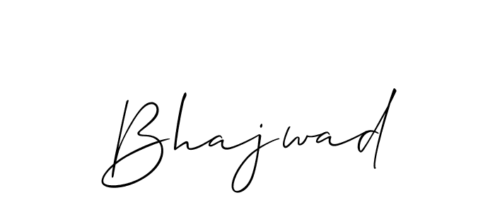 Use a signature maker to create a handwritten signature online. With this signature software, you can design (Allison_Script) your own signature for name Bhajwad. Bhajwad signature style 2 images and pictures png