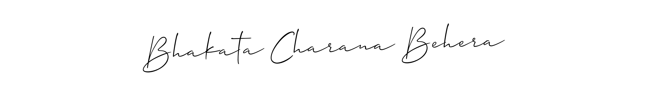 How to make Bhakata Charana Behera signature? Allison_Script is a professional autograph style. Create handwritten signature for Bhakata Charana Behera name. Bhakata Charana Behera signature style 2 images and pictures png