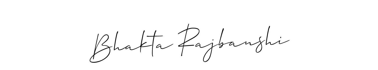 How to make Bhakta Rajbanshi name signature. Use Allison_Script style for creating short signs online. This is the latest handwritten sign. Bhakta Rajbanshi signature style 2 images and pictures png