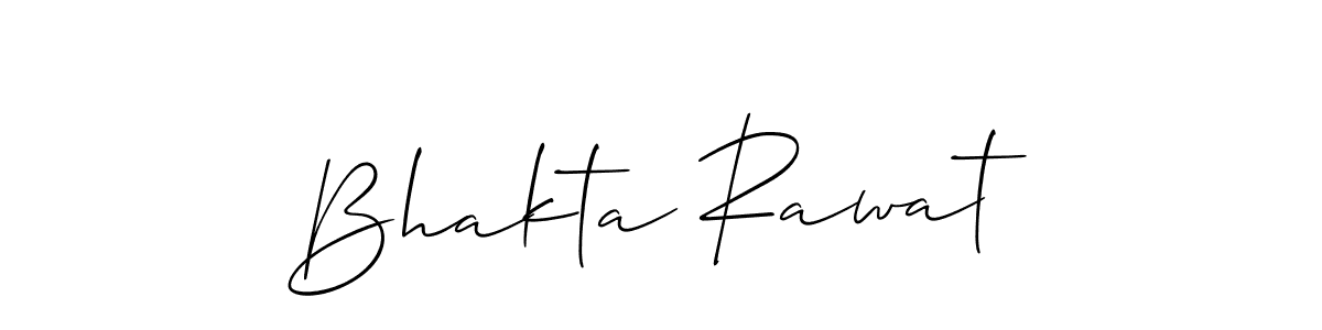 Create a beautiful signature design for name Bhakta Rawat. With this signature (Allison_Script) fonts, you can make a handwritten signature for free. Bhakta Rawat signature style 2 images and pictures png