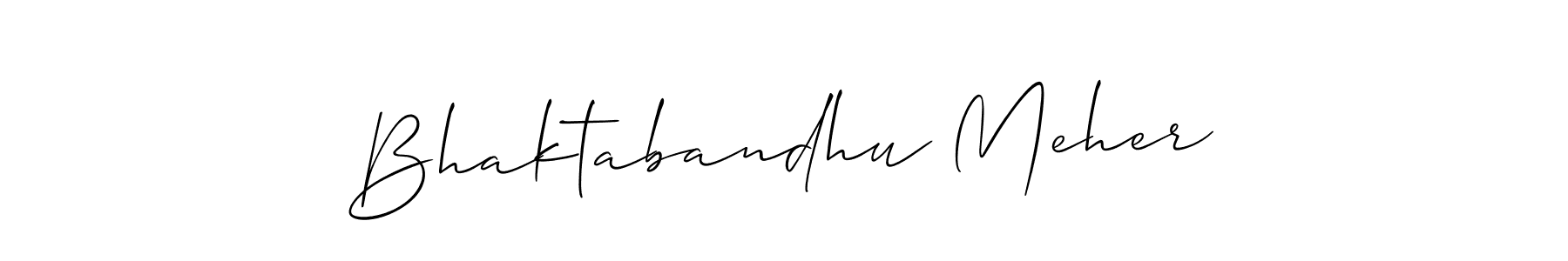 Bhaktabandhu Meher stylish signature style. Best Handwritten Sign (Allison_Script) for my name. Handwritten Signature Collection Ideas for my name Bhaktabandhu Meher. Bhaktabandhu Meher signature style 2 images and pictures png