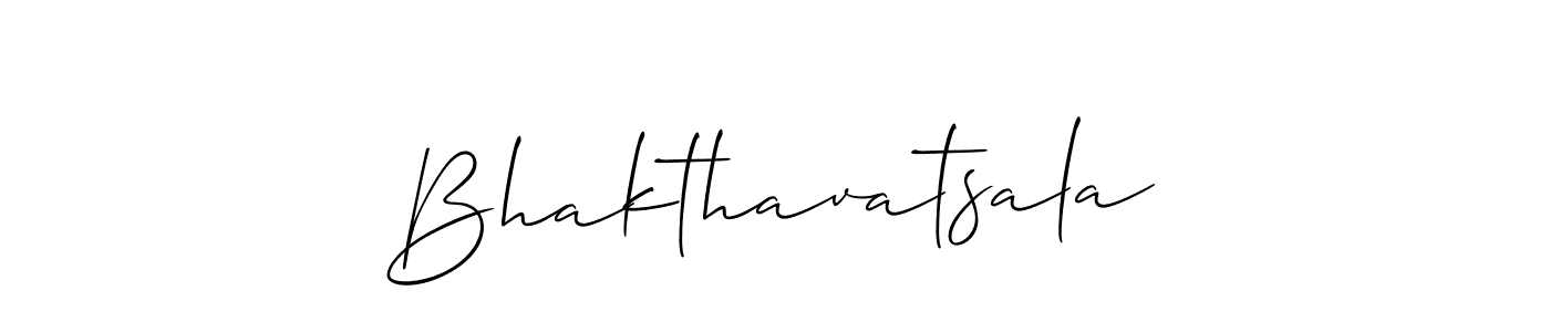 Design your own signature with our free online signature maker. With this signature software, you can create a handwritten (Allison_Script) signature for name Bhakthavatsala. Bhakthavatsala signature style 2 images and pictures png