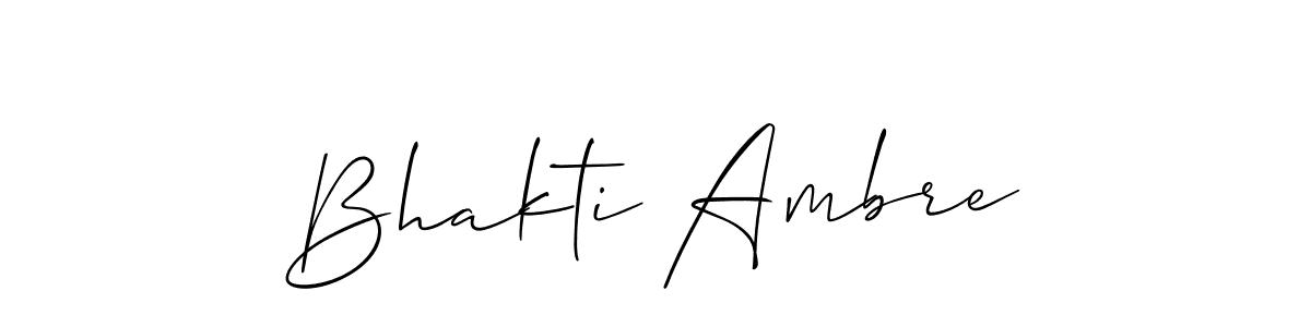 The best way (Allison_Script) to make a short signature is to pick only two or three words in your name. The name Bhakti Ambre include a total of six letters. For converting this name. Bhakti Ambre signature style 2 images and pictures png