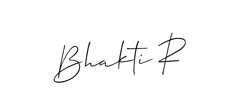 Similarly Allison_Script is the best handwritten signature design. Signature creator online .You can use it as an online autograph creator for name Bhakti R. Bhakti R signature style 2 images and pictures png