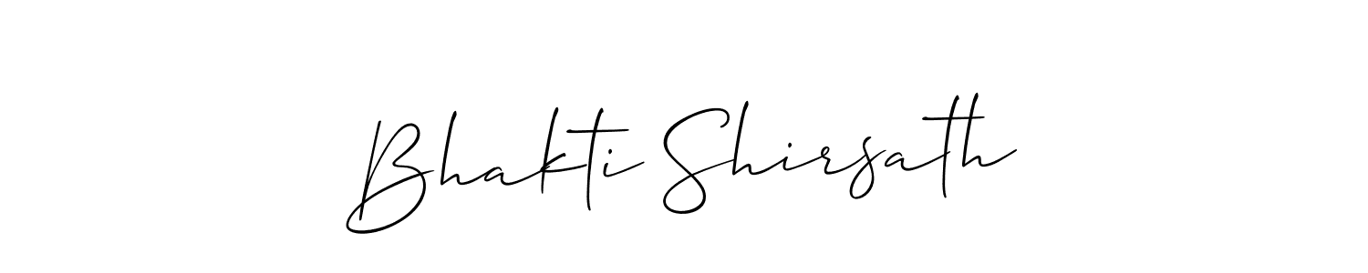 Bhakti Shirsath stylish signature style. Best Handwritten Sign (Allison_Script) for my name. Handwritten Signature Collection Ideas for my name Bhakti Shirsath. Bhakti Shirsath signature style 2 images and pictures png