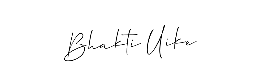Best and Professional Signature Style for Bhakti Uike. Allison_Script Best Signature Style Collection. Bhakti Uike signature style 2 images and pictures png