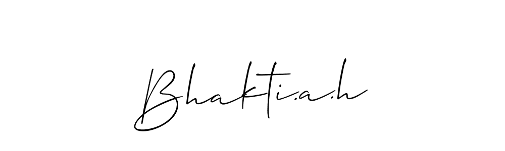 Once you've used our free online signature maker to create your best signature Allison_Script style, it's time to enjoy all of the benefits that Bhakti.a.h name signing documents. Bhakti.a.h signature style 2 images and pictures png