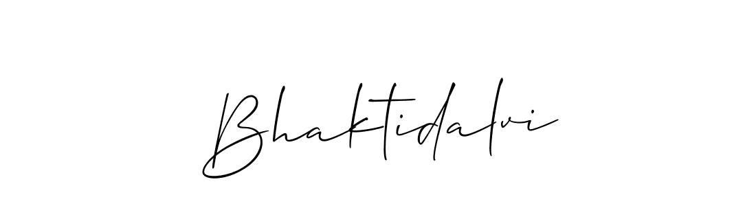 The best way (Allison_Script) to make a short signature is to pick only two or three words in your name. The name Bhaktidalvi include a total of six letters. For converting this name. Bhaktidalvi signature style 2 images and pictures png