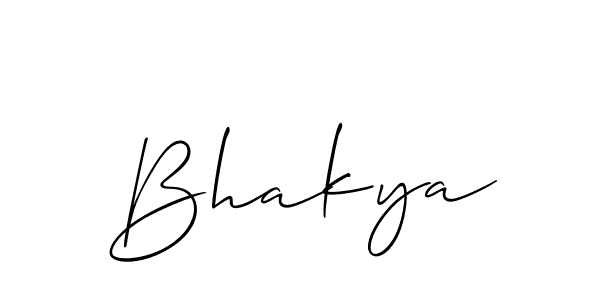 Make a short Bhakya signature style. Manage your documents anywhere anytime using Allison_Script. Create and add eSignatures, submit forms, share and send files easily. Bhakya signature style 2 images and pictures png