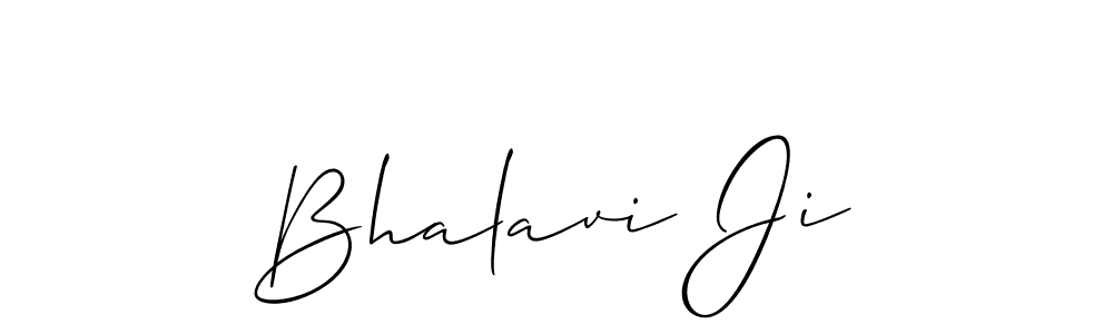 Use a signature maker to create a handwritten signature online. With this signature software, you can design (Allison_Script) your own signature for name Bhalavi Ji. Bhalavi Ji signature style 2 images and pictures png