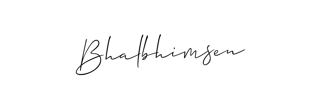 Best and Professional Signature Style for Bhalbhimsen. Allison_Script Best Signature Style Collection. Bhalbhimsen signature style 2 images and pictures png