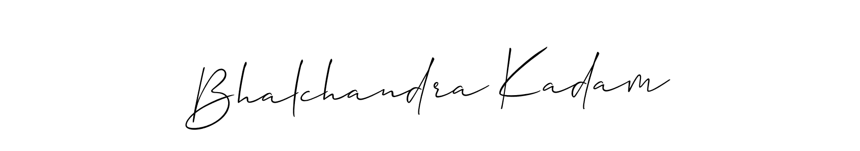 Also You can easily find your signature by using the search form. We will create Bhalchandra Kadam name handwritten signature images for you free of cost using Allison_Script sign style. Bhalchandra Kadam signature style 2 images and pictures png