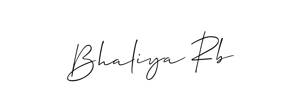 Best and Professional Signature Style for Bhaliya Rb. Allison_Script Best Signature Style Collection. Bhaliya Rb signature style 2 images and pictures png