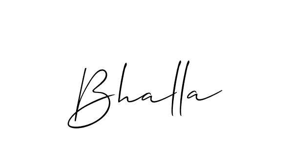 Similarly Allison_Script is the best handwritten signature design. Signature creator online .You can use it as an online autograph creator for name Bhalla. Bhalla signature style 2 images and pictures png