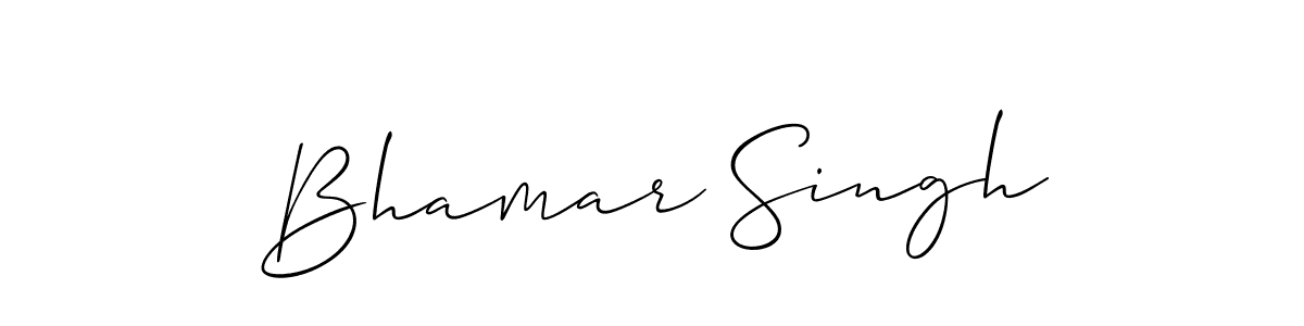 if you are searching for the best signature style for your name Bhamar Singh. so please give up your signature search. here we have designed multiple signature styles  using Allison_Script. Bhamar Singh signature style 2 images and pictures png