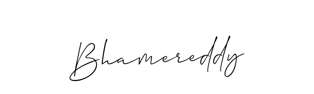 Also we have Bhamereddy name is the best signature style. Create professional handwritten signature collection using Allison_Script autograph style. Bhamereddy signature style 2 images and pictures png