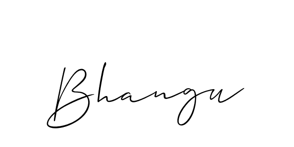 Also we have Bhangu name is the best signature style. Create professional handwritten signature collection using Allison_Script autograph style. Bhangu signature style 2 images and pictures png