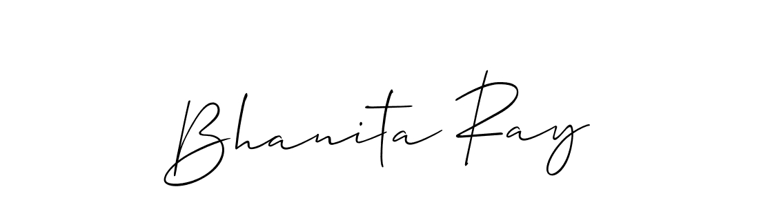 How to make Bhanita Ray signature? Allison_Script is a professional autograph style. Create handwritten signature for Bhanita Ray name. Bhanita Ray signature style 2 images and pictures png