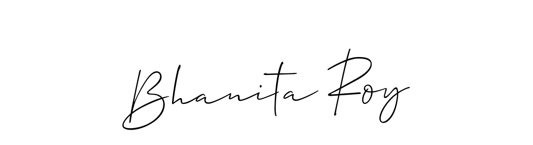 Bhanita Roy stylish signature style. Best Handwritten Sign (Allison_Script) for my name. Handwritten Signature Collection Ideas for my name Bhanita Roy. Bhanita Roy signature style 2 images and pictures png