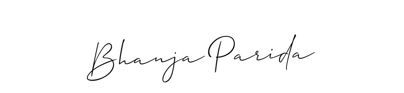 Use a signature maker to create a handwritten signature online. With this signature software, you can design (Allison_Script) your own signature for name Bhanja Parida. Bhanja Parida signature style 2 images and pictures png