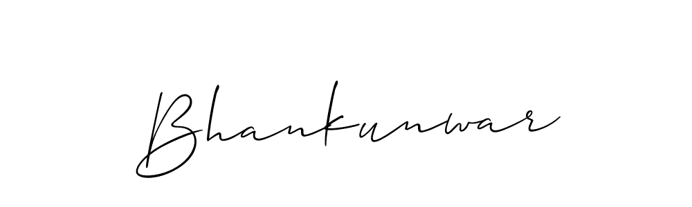 Bhankunwar stylish signature style. Best Handwritten Sign (Allison_Script) for my name. Handwritten Signature Collection Ideas for my name Bhankunwar. Bhankunwar signature style 2 images and pictures png
