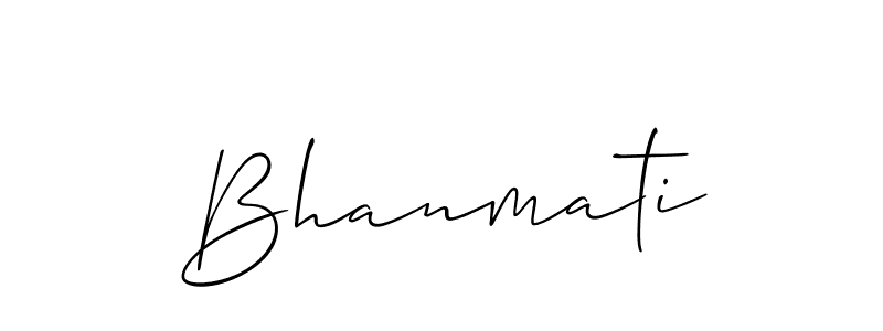 You should practise on your own different ways (Allison_Script) to write your name (Bhanmati) in signature. don't let someone else do it for you. Bhanmati signature style 2 images and pictures png