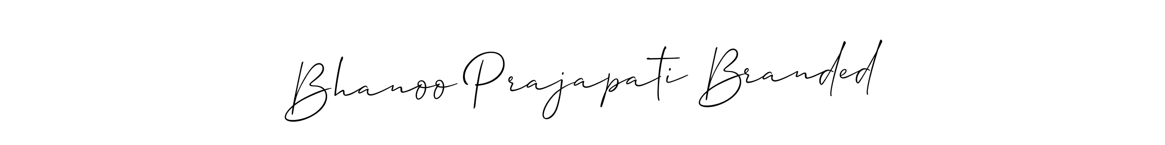 The best way (Allison_Script) to make a short signature is to pick only two or three words in your name. The name Bhanoo Prajapati Branded include a total of six letters. For converting this name. Bhanoo Prajapati Branded signature style 2 images and pictures png