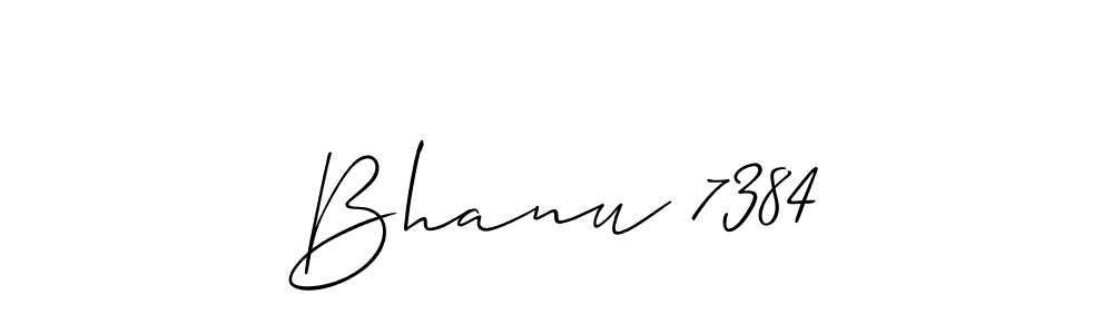 if you are searching for the best signature style for your name Bhanu 7384. so please give up your signature search. here we have designed multiple signature styles  using Allison_Script. Bhanu 7384 signature style 2 images and pictures png