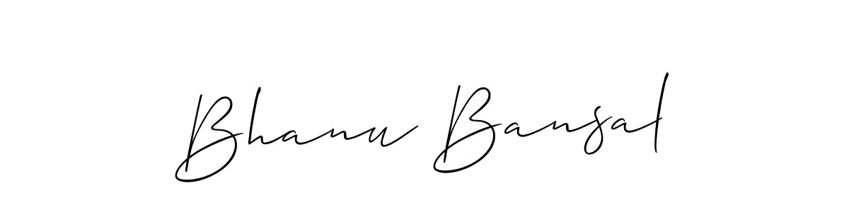 Allison_Script is a professional signature style that is perfect for those who want to add a touch of class to their signature. It is also a great choice for those who want to make their signature more unique. Get Bhanu Bansal name to fancy signature for free. Bhanu Bansal signature style 2 images and pictures png