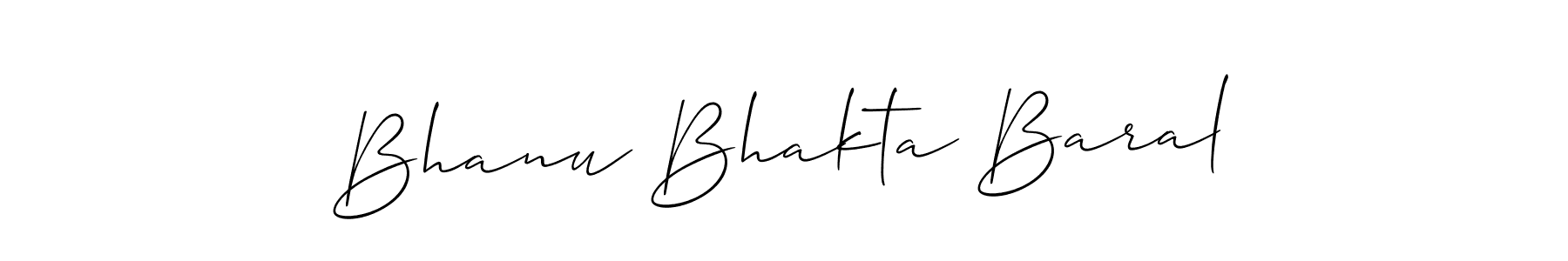 Design your own signature with our free online signature maker. With this signature software, you can create a handwritten (Allison_Script) signature for name Bhanu Bhakta Baral. Bhanu Bhakta Baral signature style 2 images and pictures png