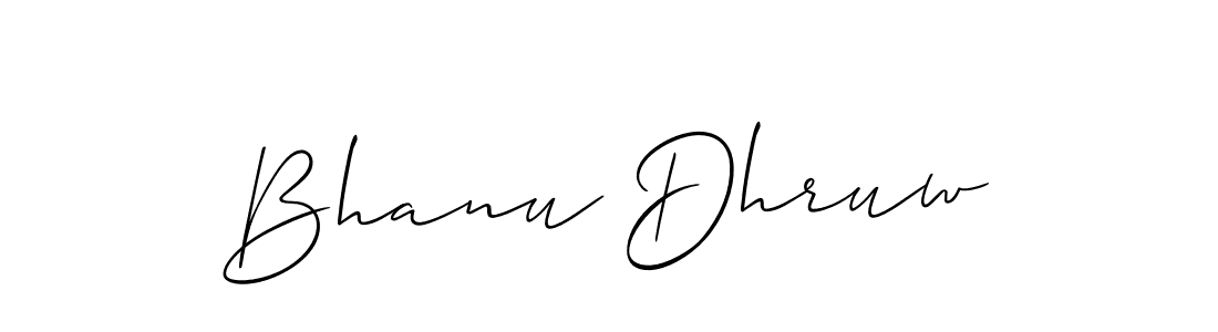 Best and Professional Signature Style for Bhanu Dhruw. Allison_Script Best Signature Style Collection. Bhanu Dhruw signature style 2 images and pictures png