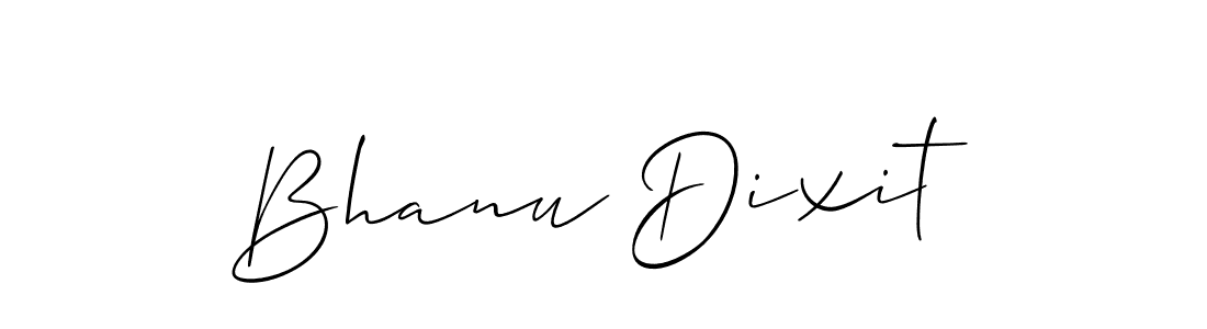 Create a beautiful signature design for name Bhanu Dixit. With this signature (Allison_Script) fonts, you can make a handwritten signature for free. Bhanu Dixit signature style 2 images and pictures png