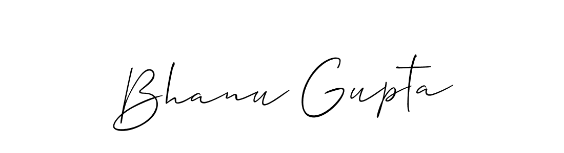It looks lik you need a new signature style for name Bhanu Gupta. Design unique handwritten (Allison_Script) signature with our free signature maker in just a few clicks. Bhanu Gupta signature style 2 images and pictures png