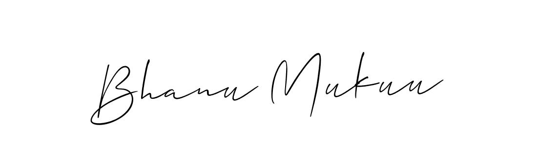 How to Draw Bhanu Mukuu signature style? Allison_Script is a latest design signature styles for name Bhanu Mukuu. Bhanu Mukuu signature style 2 images and pictures png