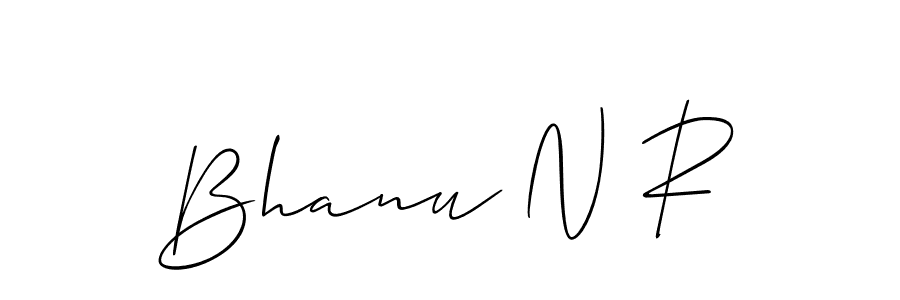 if you are searching for the best signature style for your name Bhanu N R. so please give up your signature search. here we have designed multiple signature styles  using Allison_Script. Bhanu N R signature style 2 images and pictures png