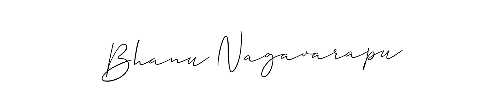Design your own signature with our free online signature maker. With this signature software, you can create a handwritten (Allison_Script) signature for name Bhanu Nagavarapu. Bhanu Nagavarapu signature style 2 images and pictures png