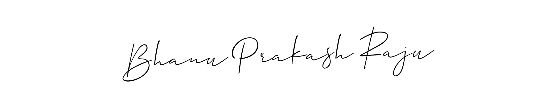 How to make Bhanu Prakash Raju signature? Allison_Script is a professional autograph style. Create handwritten signature for Bhanu Prakash Raju name. Bhanu Prakash Raju signature style 2 images and pictures png