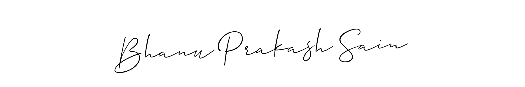 Create a beautiful signature design for name Bhanu Prakash Sain. With this signature (Allison_Script) fonts, you can make a handwritten signature for free. Bhanu Prakash Sain signature style 2 images and pictures png