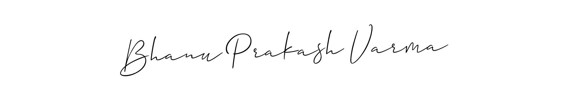 Use a signature maker to create a handwritten signature online. With this signature software, you can design (Allison_Script) your own signature for name Bhanu Prakash Varma. Bhanu Prakash Varma signature style 2 images and pictures png