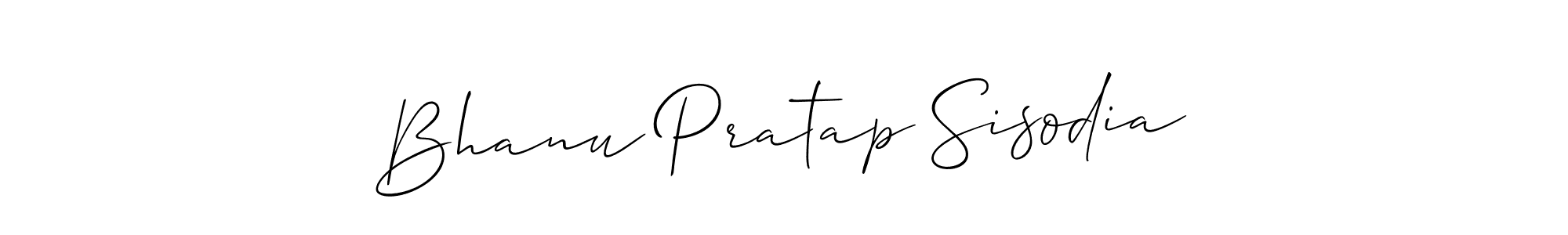 Use a signature maker to create a handwritten signature online. With this signature software, you can design (Allison_Script) your own signature for name Bhanu Pratap Sisodia. Bhanu Pratap Sisodia signature style 2 images and pictures png